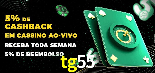 Promoções do cassino ao Vivo tg55